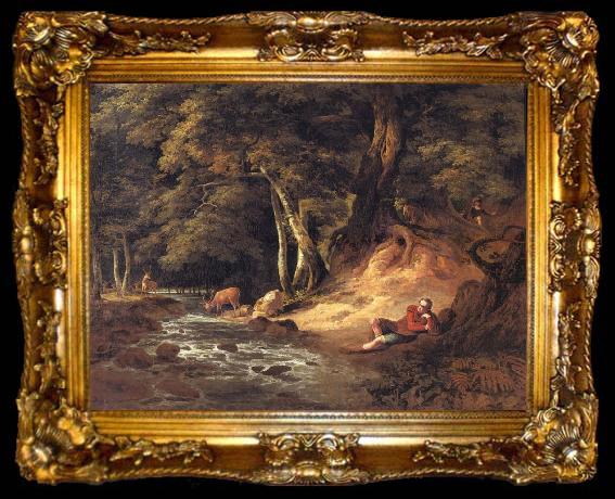 framed  unknow artist Jaques and the Wounded Stag in the Forest of Arden, ta009-2